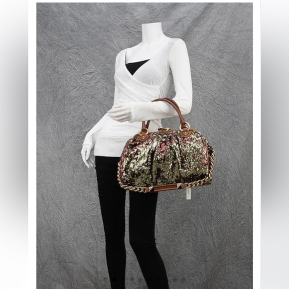✅❤️Rare✅Iconic MARC JACOBS
Bronze Sequined New York Rocker Stam Bag✅❤️ - Picture 2 of 15